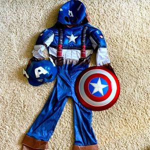 Boys Captain America Costume size small